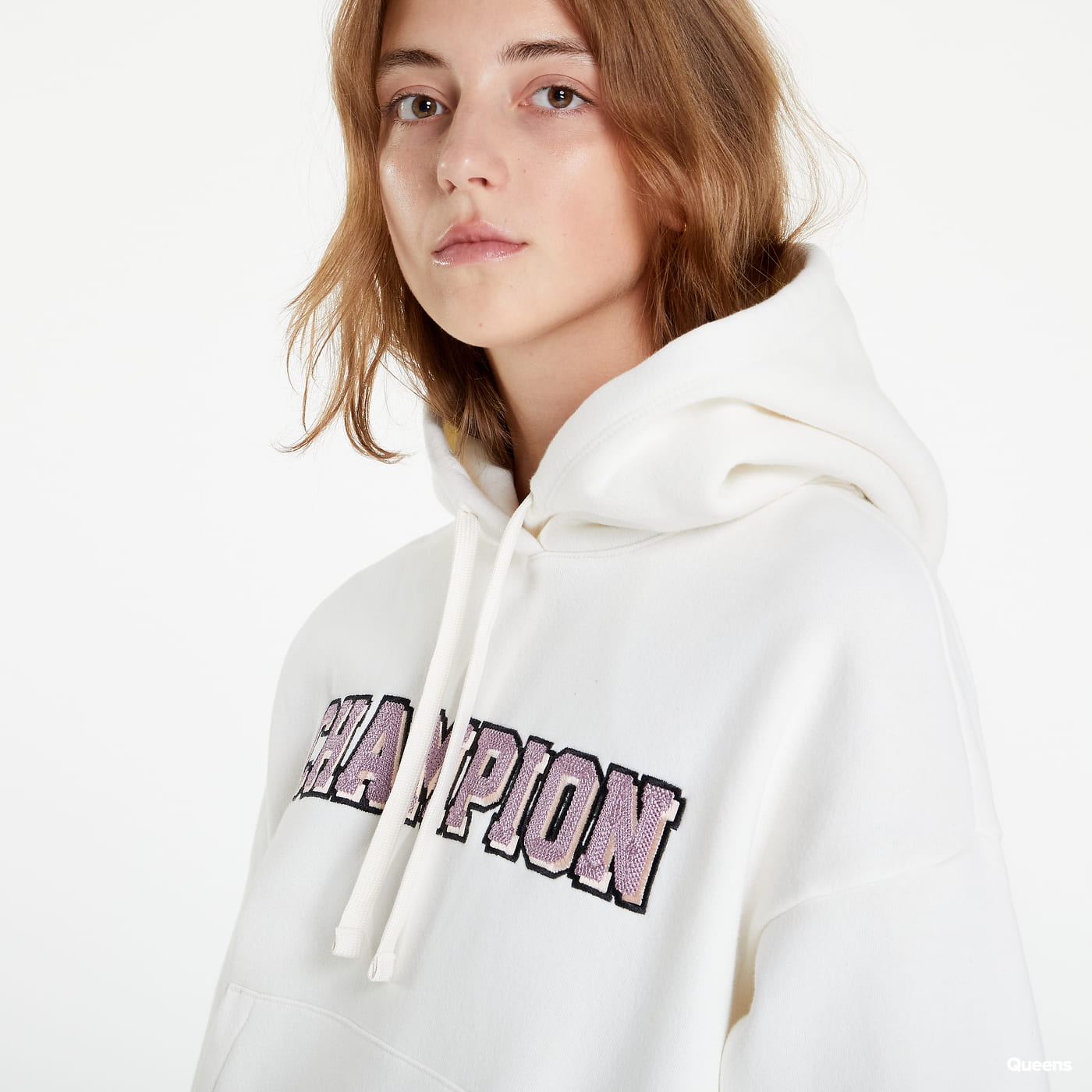 Mikina Champion Hooded Sweatshirt Biela | 115370 CHA YS084, 1