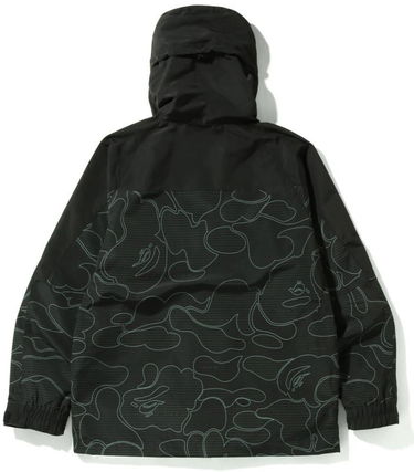 Bunda BAPE Bape Text Code Camo Hoodie Jacket Čierna | 0ZXLJM140015I, 1