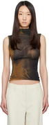 Jean Paul Gaultier High Neck Printed Top