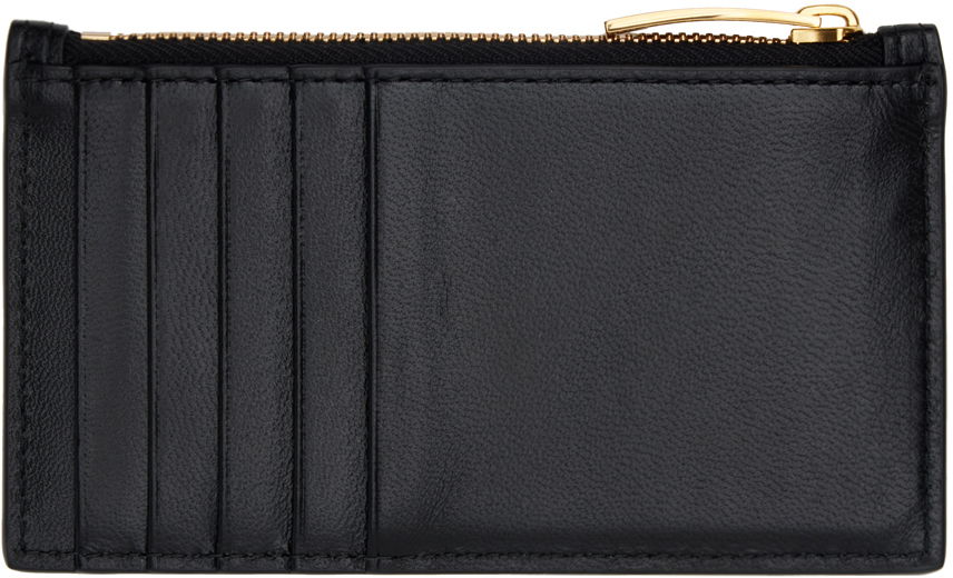 Peňaženka Bottega Veneta Cassette Zippered Card Holder Čierna | 796663 VCQC4, 1