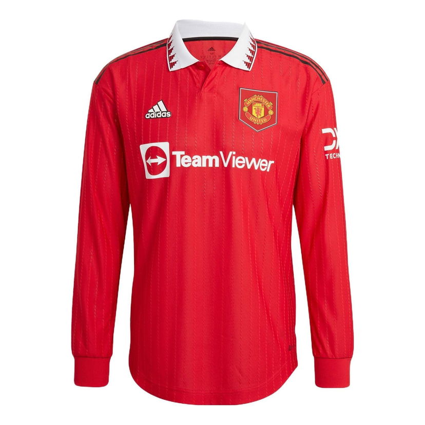 Košeľa adidas Originals Manchester United 22/23 Long Sleeve Home Authentic Jersey Červená | HN5748