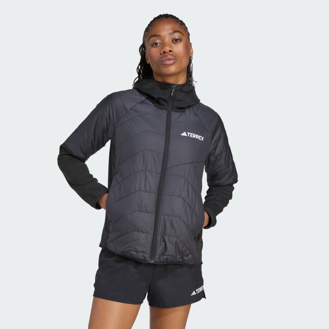 Prešívaná bunda adidas Performance Terrex Multi Climawarm Hybrid Insulated Hooded Jacket Čierna | JC5180, 0