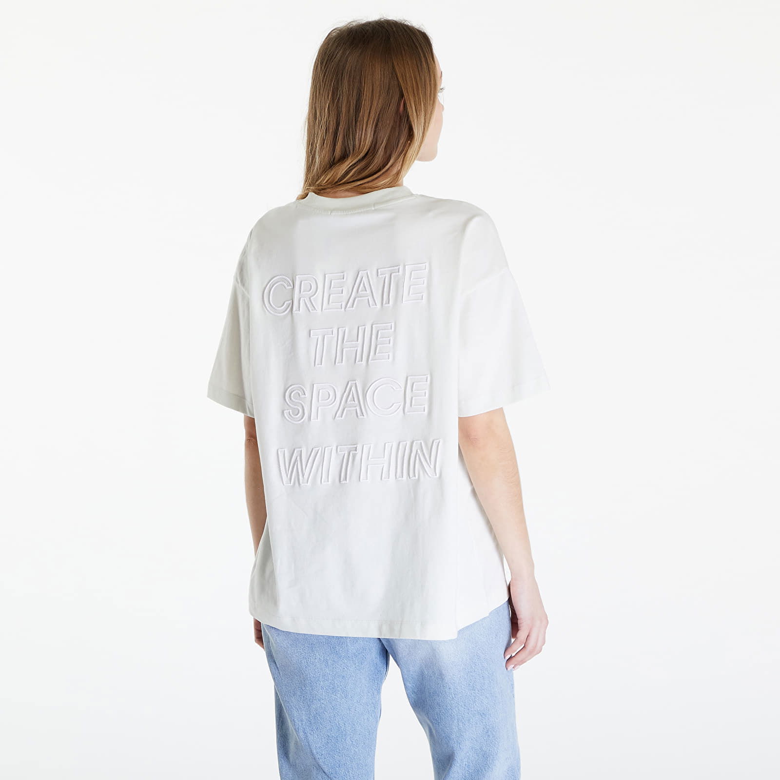 Jeans Embroidered Slogan T-Shirt Icicle