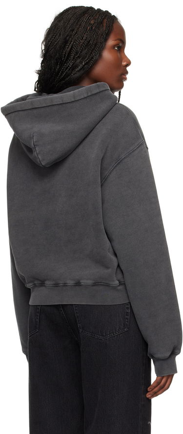 Mikina Alexander Wang Blade Logo-Embossed Hoodie Čierna | 4CC4242107, 2