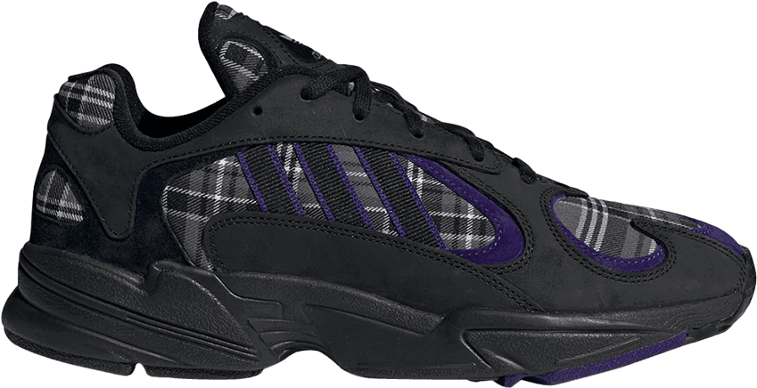 Tenisky a topánky adidas Originals Yung-1 Purple Plaid Čierna | EF3965, 0