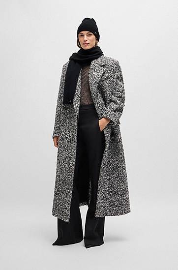 Šál BOSS Ribbed Scarf and Beanie Hat Set Čierna | 50502539, 1