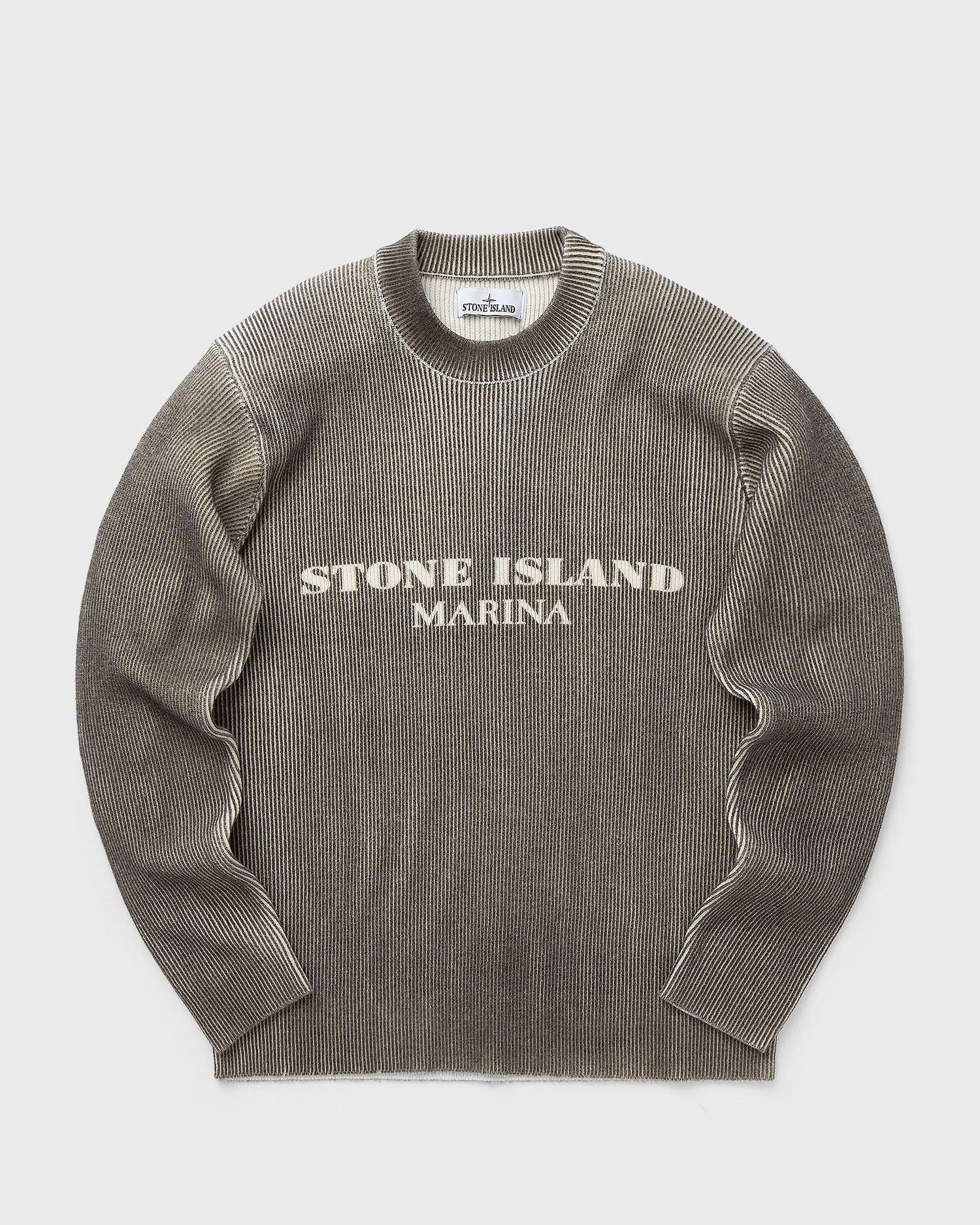 Mikina Stone Island MARINA PRINTED WOOL BLEND CREWNECK SWEATER Hnedá | 8115542XB.V0075, 0