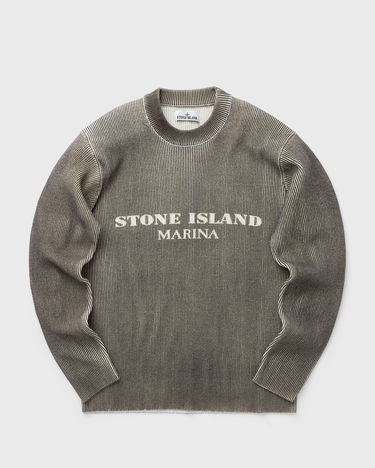 Mikina Stone Island MARINA PRINTED WOOL BLEND CREWNECK SWEATER Hnedá | 8115542XB.V0075, 0