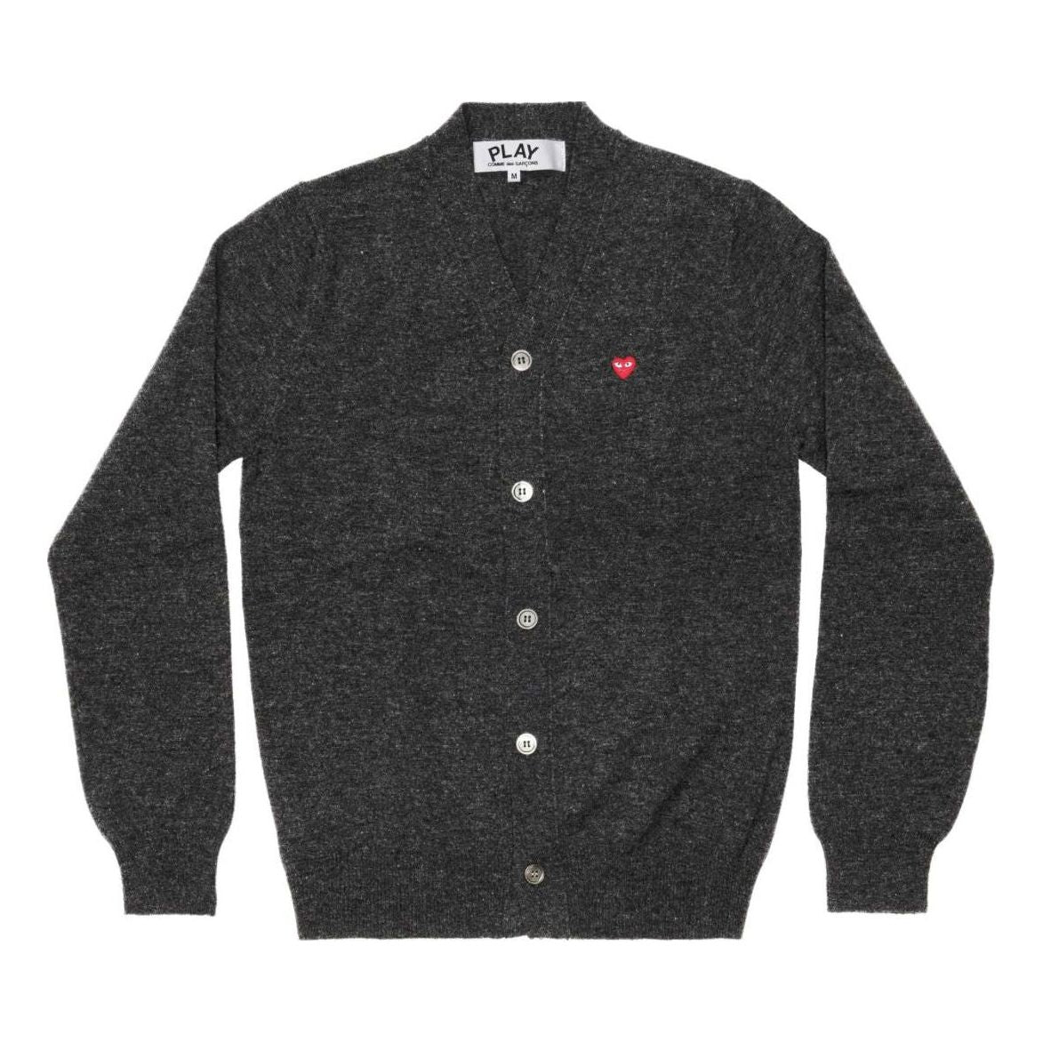 Sveter Comme des Garçons Cardigan With Small Emblem Šedá | AZ-N080-051-2, 0