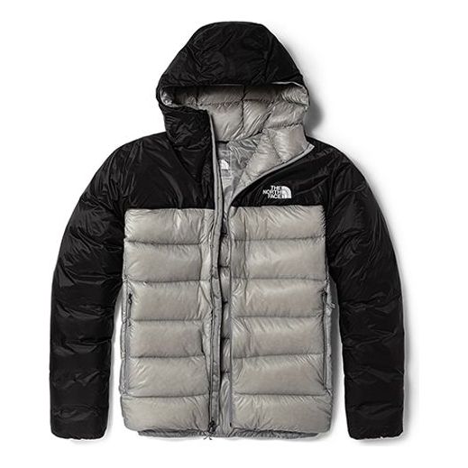 Prešívaná bunda The North Face Nuptse Hooded Puffer Jacket Šedá | 4N9X-GVV