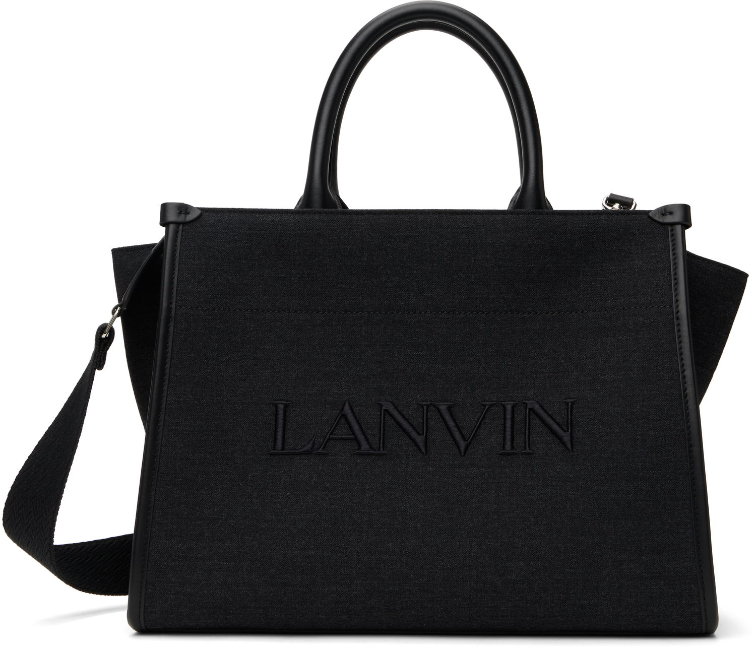 Tote bag LANVIN Strap Tote Bag Čierna | LW-BGTC01-FLAN-H24, 0