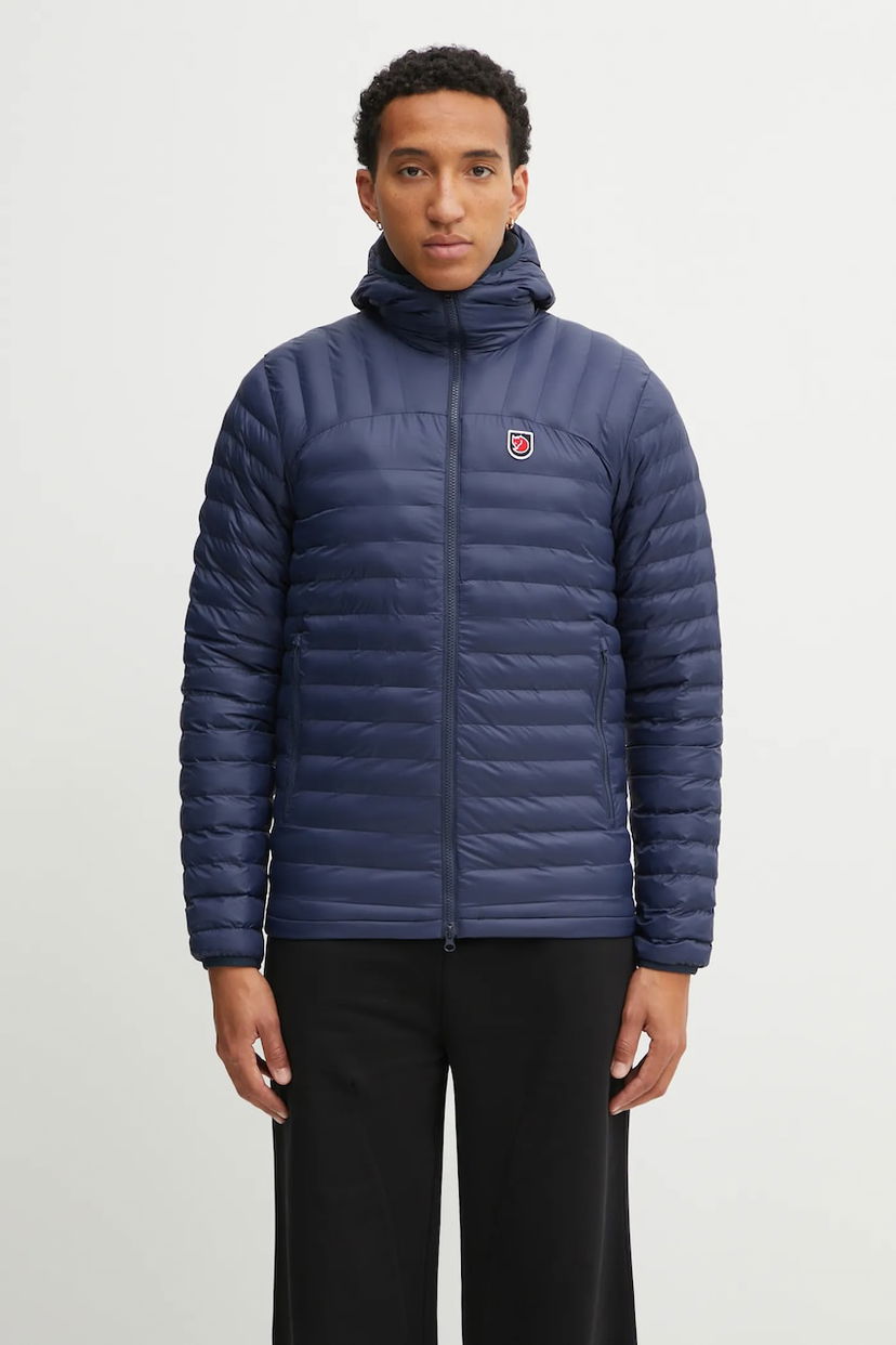 Prešívaná bunda FJÄLLRÄVEN Expedition Lätt Transitional Hooded Puffer Jacket Navy | F86119