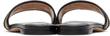Doplnky Tom Ford TOM FORD Raffia Calfskin Slide Sandals Čierna | W3523-TRA004G, 1