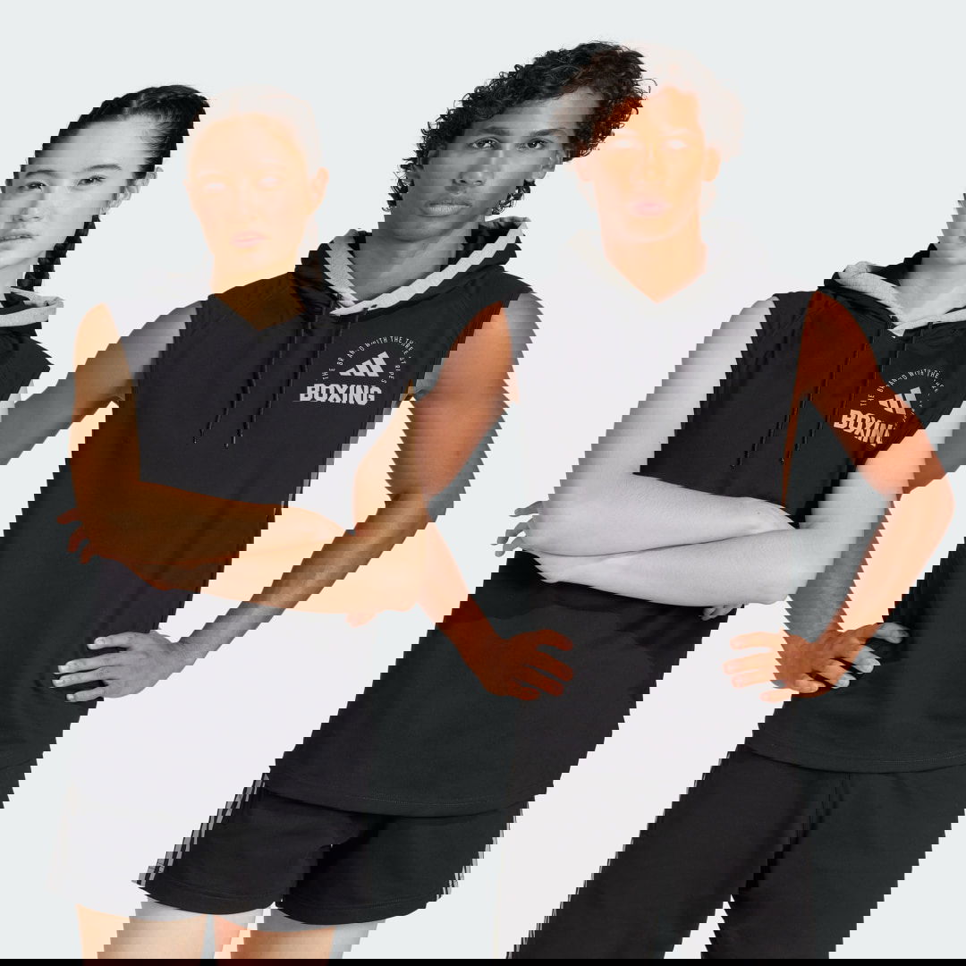 Mikina adidas Performance Boxing Sleeveless Hoodie BW TRAD Čierna | JJ6045, 0