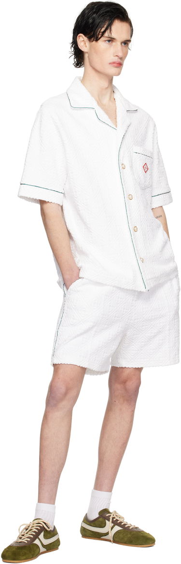 Košeľa Casablanca Towelling Monogram Shirt Biela | U-MPS25-SH-085-02, 3