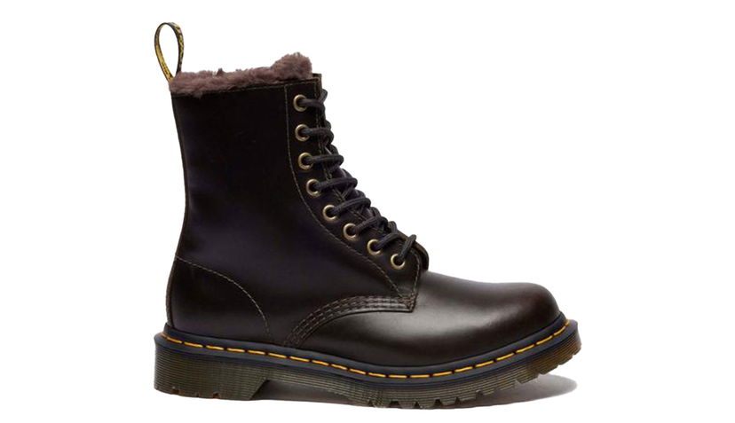 Tenisky a topánky Dr. Martens 1460 Serena Faux Fur Leather Boots Hnedá | DM41414020