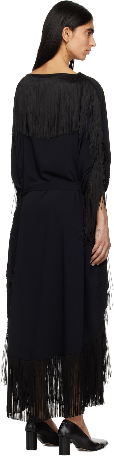 Šaty Maison Margiela MM6 Maison Margiela Fluid Fringe Midi Dress Čierna | S52DD0061 S37977, 2