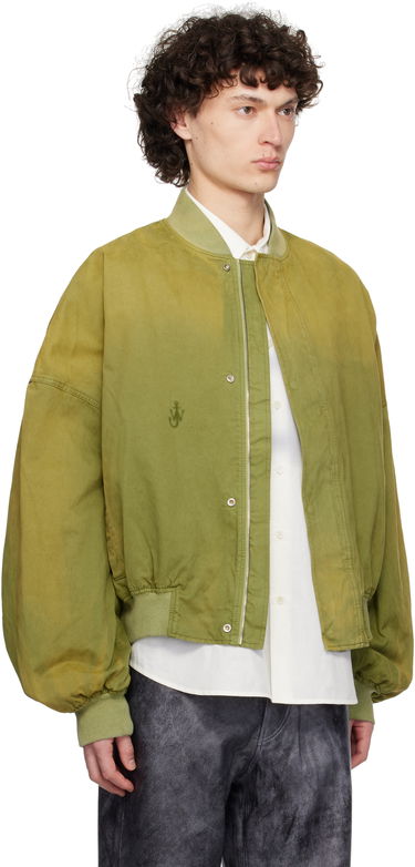 Bomber bunda JW Anderson JW Anderson Relaxed Cotton Bomber Jacket Zelené | JK0382-PG1767, 1