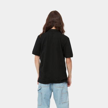 Polo tričko Carhartt WIP S/S Chase Pique Polo Shirt Čierna | I023807_00F_XX, 2