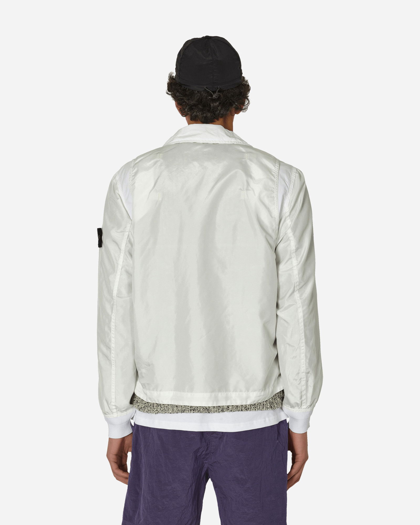 Polyester Tela David Light-TC Jacket White