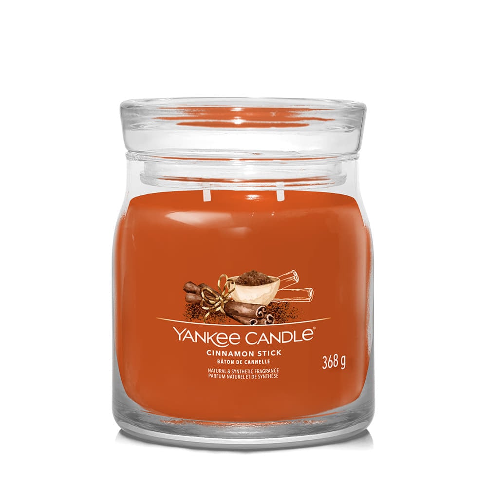 Sviečka Yankee Candle Signature Medium Jar 2 Wicks Cinnamon Stick Oranžová | 40780, 1