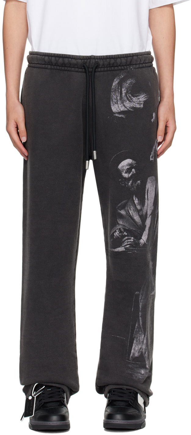 Tepláky Off-White Black S.Matthew Sweatpants Čierna | OMCH054C99FLE0011077, 0