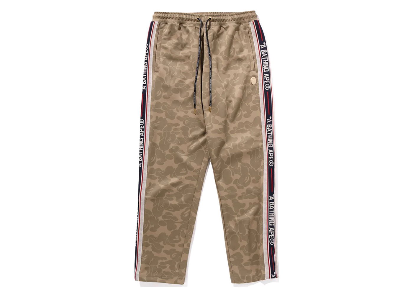 Tepláky BAPE BAPE Tonal Solid Camo Track Pants Beige Béžová | 1J80-152-062, 0