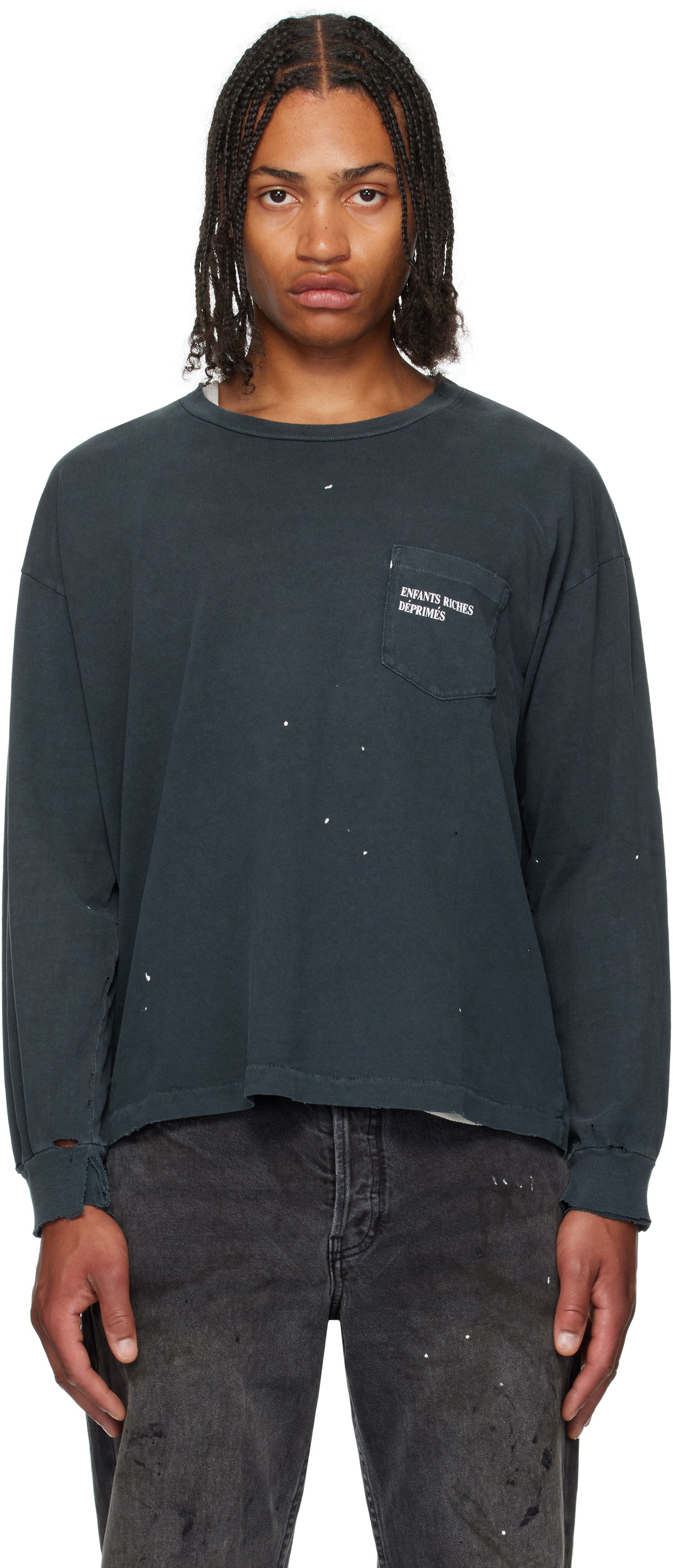 Tričko Enfants Riches Déprimés Enfants Riches Deprimes Classic Logo Long Sleeve T-Shirt Čierna | 010-859, 0