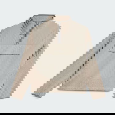 Mikina adidas Performance Terrex + and wander Xploric Half-Zip Sweatshirt Béžová | IB4814, 5