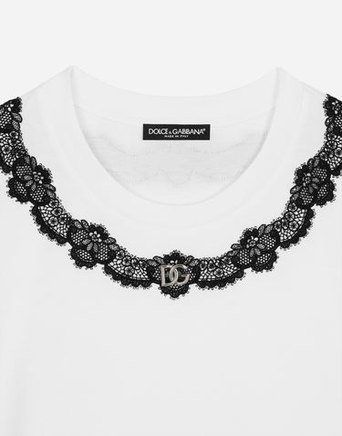 Tričko Dolce & Gabbana Tshirt Manica Corta Biela | F8T00ZG7H1ZW0800, 2