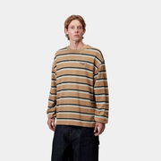 Carhartt WIP Holm Stripe Long Sleeve T-Shirt
