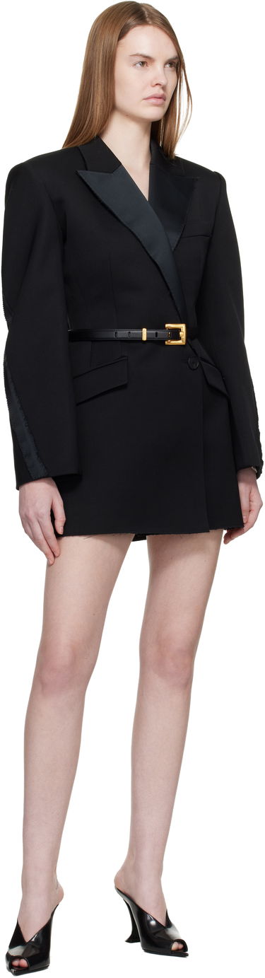 Opasok Balmain Anthem Calfskin Leather Belt Čierna | GN1WJ191LSLX, 1