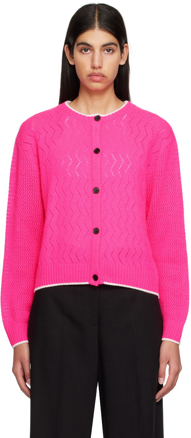 Sveter MSGM Buttoned Knit Cardigan Ružová | 3441MDM121 237282, 0