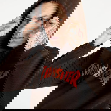 Mikina Thrasher Burn It Down Hoodie Hnedá | 145203, 2