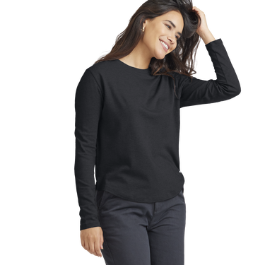 Tričko Allbirds Merino Wool Long Sleeve T-Shirt, Size XS Čierna | A11503W, 1