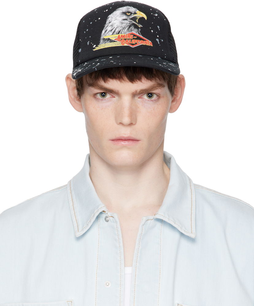 Šiltovka AMIRI AMIRI Vintage Trucker Cap Čierna | AMHATR1027