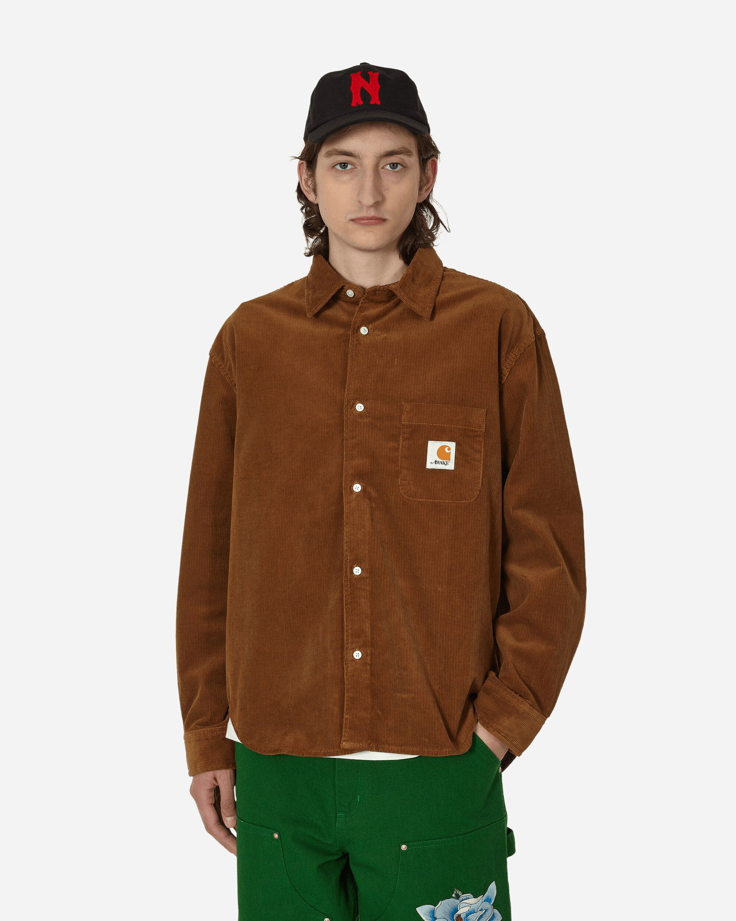 Košeľa Awake NY x Carhartt WIP Corduroy Shirt Hnedá | AWK-CAR23-TP001 BRO, 0