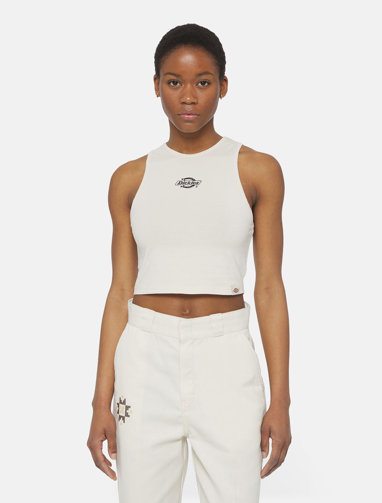 Tielko Dickies Powers Tank Top Biela | 0A4Y8D, 0
