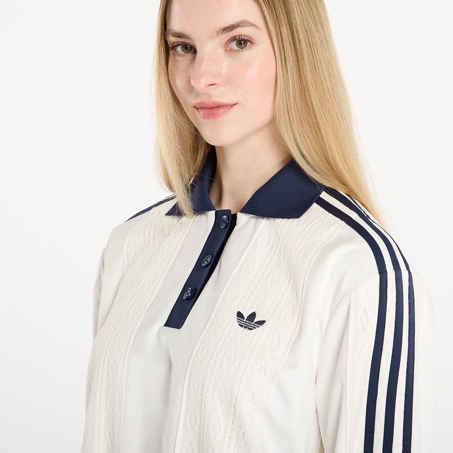 Polo tričko adidas Performance adidas Originals Winterized Long Sleeve Polo Shirt Biela | KR7651, 1