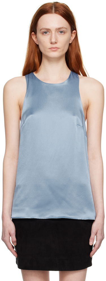 Tielko Loulou de Saison Loulou de Saison Estor Silk Camisole Modrá | ESTOR, 0
