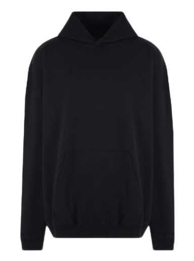 Mikina Balenciaga Oversized Jersey With Logo Embroidery Hoodie Čierna | 620973TNVB11070