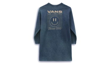 Šaty Vans Moottoo Long Sleeve Dress Modrá | VN0A7RN160Q, 2