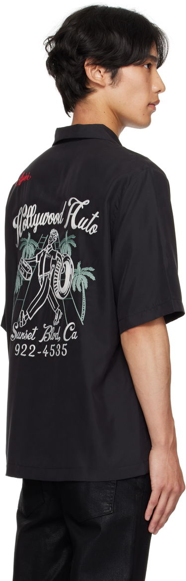 Košeľa AMIRI AMIRI 'Hollywood Auto' Bowling Shirt Čierna | AMSTCA1166, 2