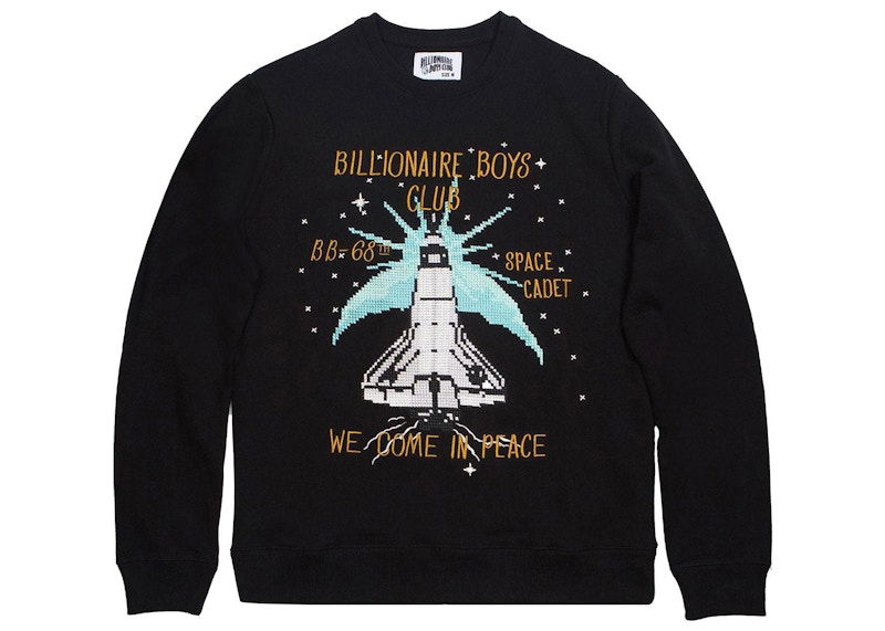 Sveter BILLIONAIRE BOYS CLUB Billionaire Boys Club BB Shuttle Crew Sweater Čierna | 8718312BLK, 0