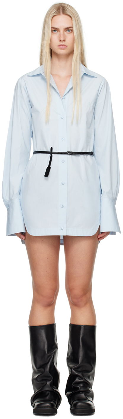 Košeľa The Attico The Attico Shirt-Style Minidress Modrá | 247WCA318 C052, 0