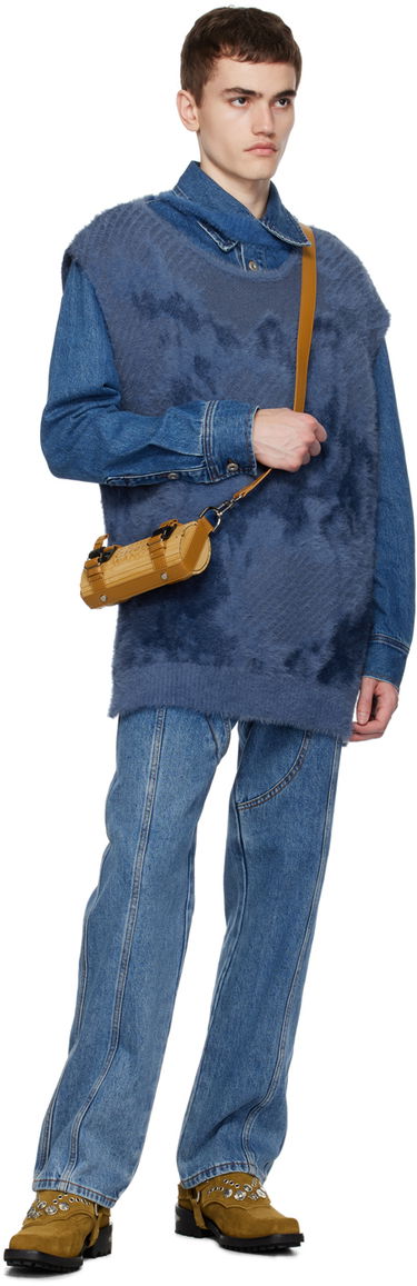 Sveter Feng Chen Wang Feng Chen Wang Landscape Painting Vest and Denim Jacket Set Modrá | FUF16KT03, 3