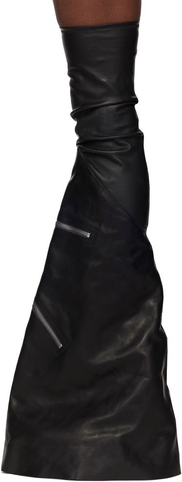 Ponožky Rick Owens Rick Owens Porterville Cargowedge Leather Boots Čierna | RR02D6849 LSLOO, 2