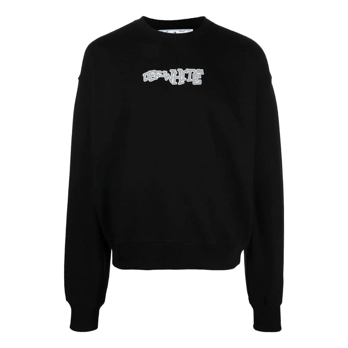 Mikina Off-White Off-White Logo Print Crew Neck Sweatshirt Čierna | OMBA058F22FLE0031001, 0