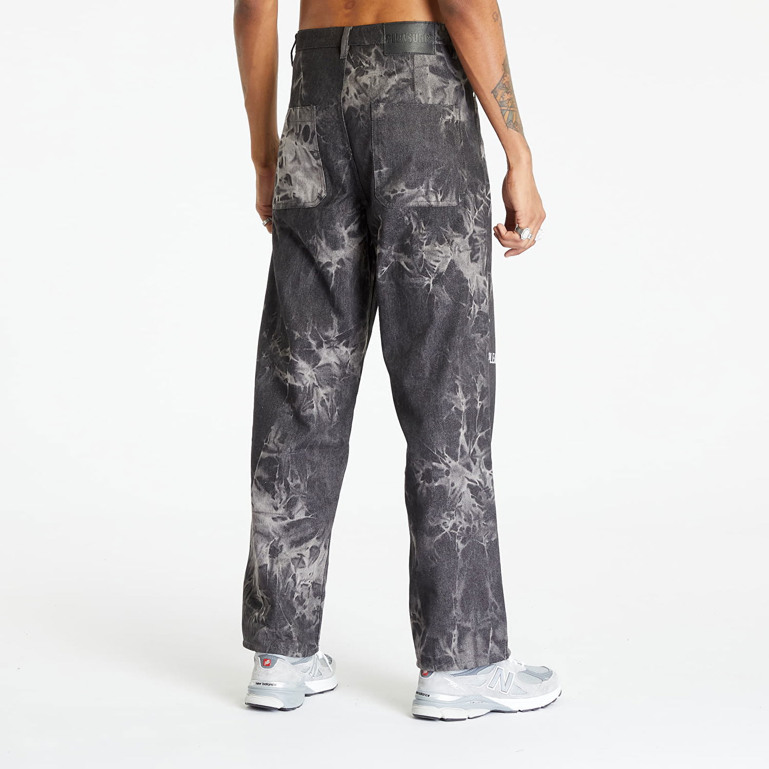 Nohavice Pleasures Formula Baggy Denim Black Čierna | P23F019 BLACK, 1