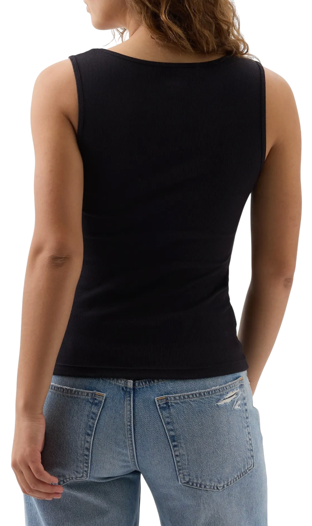 Tielko GAP Ribbed Logo Tank Top Čierna | 585421-07, 1